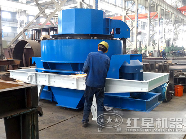 河南河卵石制砂機(jī)廠家車(chē)間一角