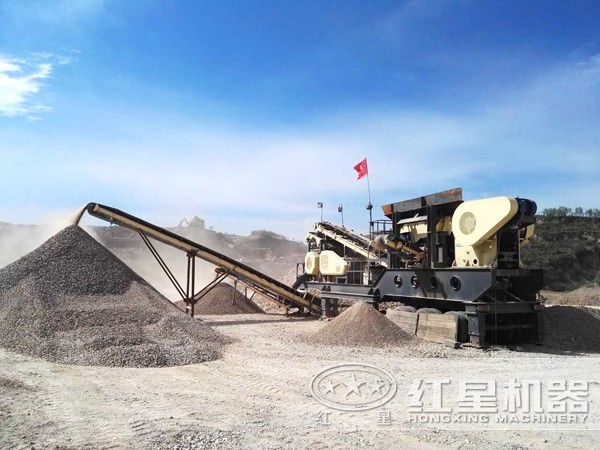 移動打沙機作業(yè)現(xiàn)場