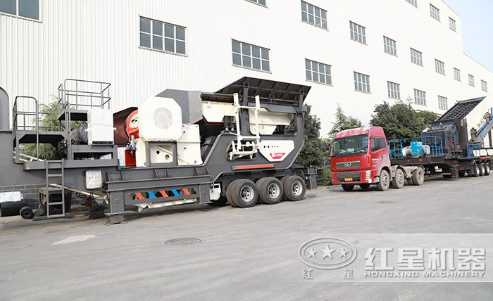 輪胎式移動礦石破碎機