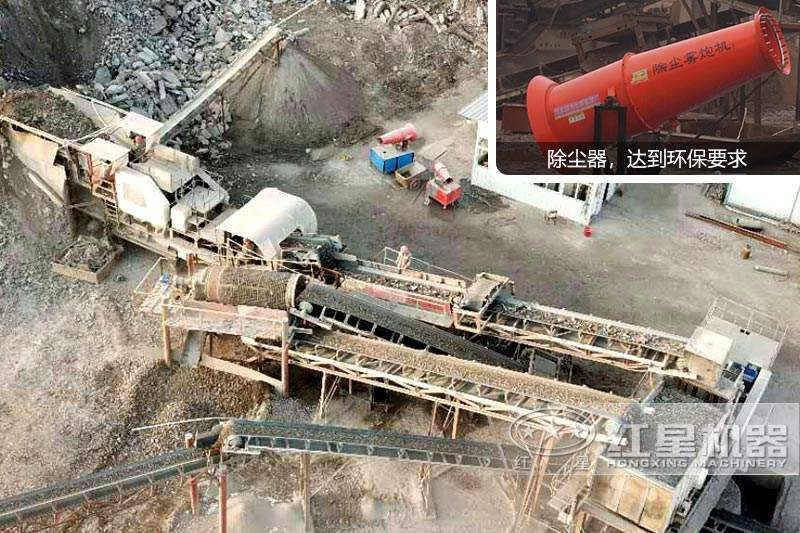 建筑垃圾俯視全景，達(dá)到環(huán)保要求