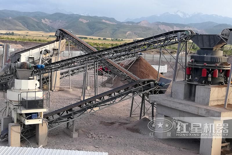 碎石生產(chǎn)線現(xiàn)場(chǎng)