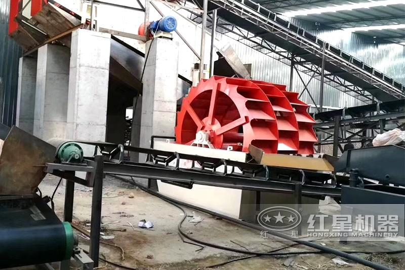 洗石機現(xiàn)場