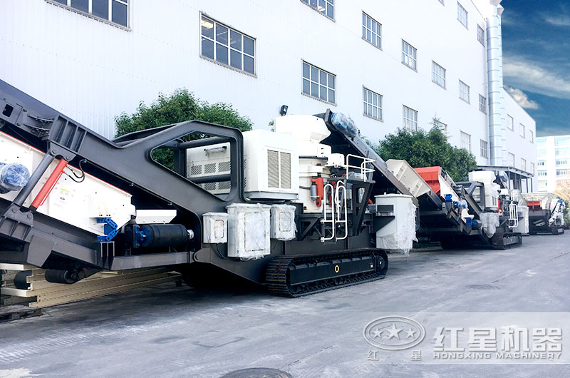 圓錐破履帶式碎石機(jī)，液壓碎石智能性好